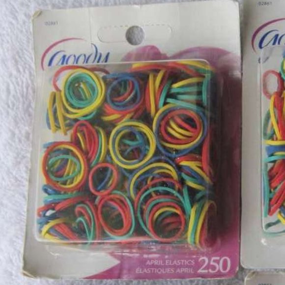 250 Goody April Colored Rubber Band Hair Elastics Ouchless No Metal Small 2009 - Picture 1 of 5